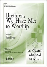 Brethren We Have Met to Worship SATB choral sheet music cover